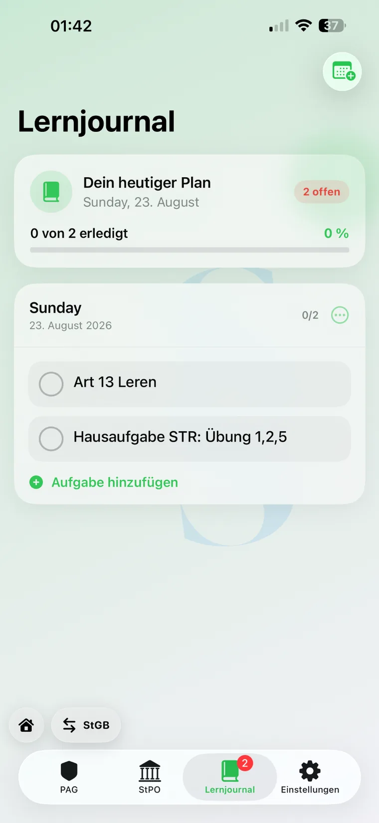 Lernjournal