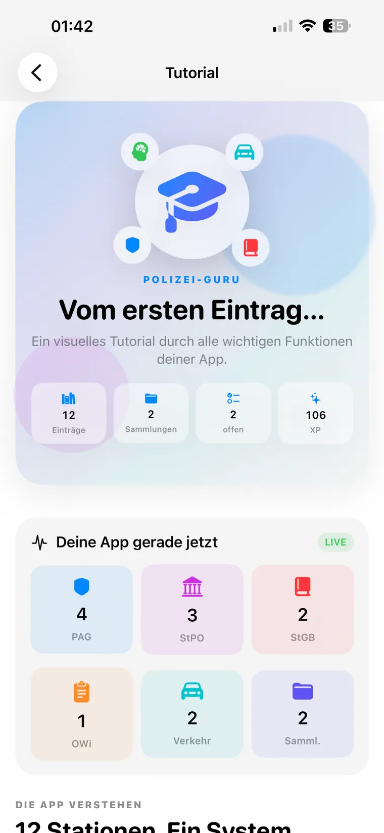 Tutorial in Polizei-Guru